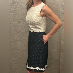 Ted Baker navy and white dress from 2017.